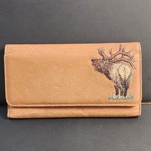 Elk Bugle Clutch Wallet